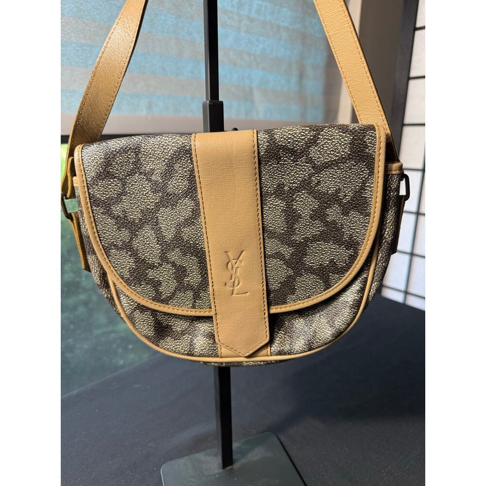 YSL Giraffe Print Crossbody Shoulder Bag